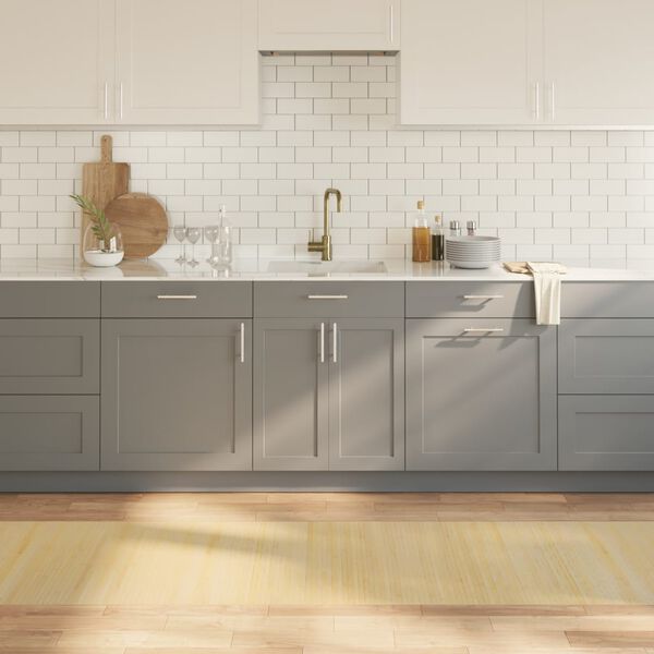 vidaXL Tapis rectangulaire naturel clair 70x500 cm bambou