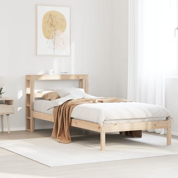vidaXL Cadre de lit sans matelas 90x190 cm bois de pin massif