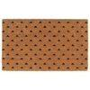 vidaXL Tapis de porte naturel 45x75 cm fibre de coco touffet&eacute;