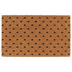 vidaXL Tapis de porte naturel 45x75 cm fibre de coco touffet&eacute;