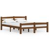 vidaXL Cadre de lit sans matelas marron miel pin massif 140x200 cm
