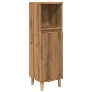 vidaXL Armoire de salle de bain ch&ecirc;ne artisanal 30x30x100 cm