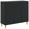 vidaXL Buffet Noir 89 x 34,5 x 80 cm Bois d'ing&eacute;nierie