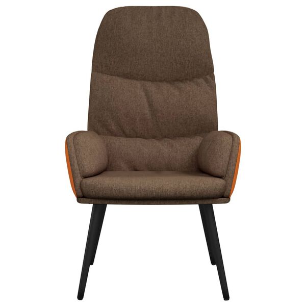 vidaXL Chaise de relaxation Marron Tissu