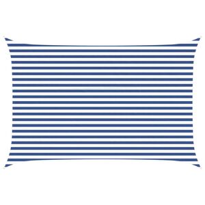 vidaXL Voile d'ombre Bleu et Blanc 4,5 x 3 m 100 % polyester Oxford