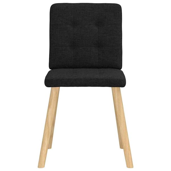 vidaXL Chaises à manger lot de 6 noir tissu