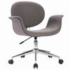 vidaXL Chaise pivotante de bureau Gris Tissu