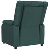 vidaXL Fauteuil inclinable Vert fonc&eacute; Tissu