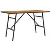 vidaXL Table de salle &agrave; manger / Table de repas Marron