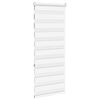 vidaXL Store z&egrave;bre blanc 55x150 cm largeur du tissu 50,9 cm polyester