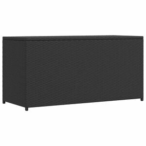vidaXL Bo&icirc;te de rangement de jardin noir 120x50x60 cm r&eacute;sine tress&eacute;e