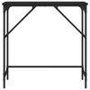 vidaXL Table console noir 75x32x75 cm bois d'ing&eacute;nierie