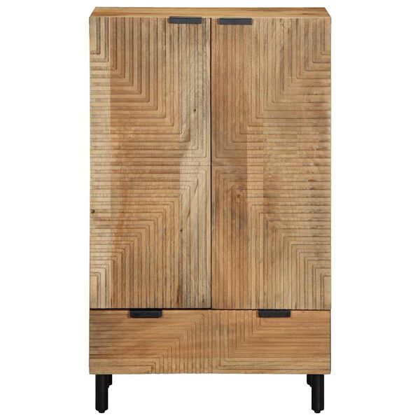 vidaXL Buffet marron 60x33x100 cm bois de manguier massif