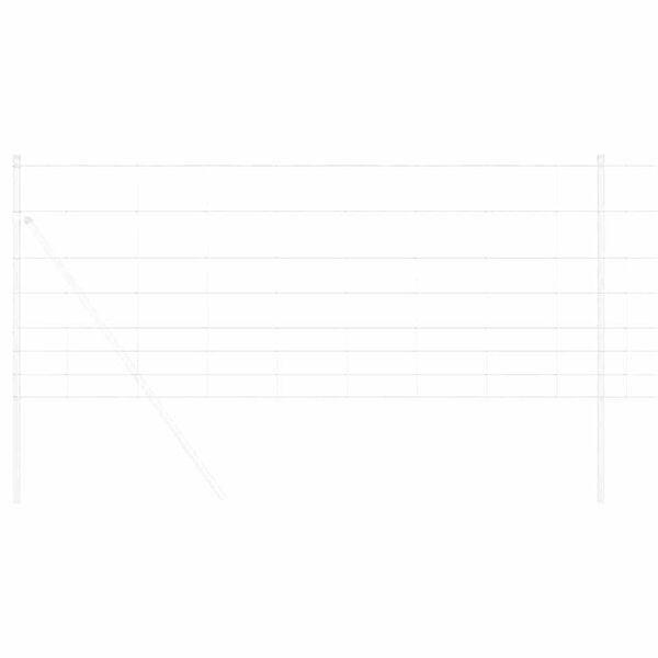 vidaXL Cl&ocirc;ture de prairie Argent&eacute; 100 x 1 m Acier galvanis&eacute;