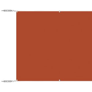 vidaXL Auvent vertical Terre cuite 100x1000 cm Tissu oxford