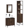 vidaXL Ensemble de meubles de salle de bain 3 pcs Ch&ecirc;ne marron