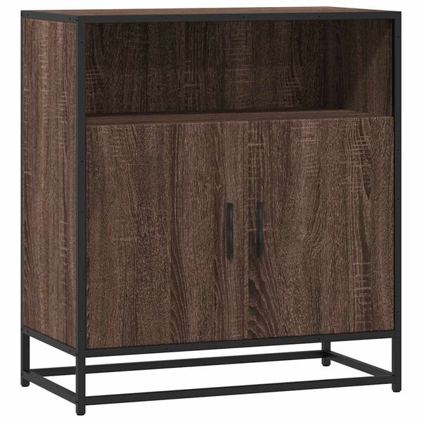 vidaXL Buffet ch&ecirc;ne marron 68x35x76 cm bois d'ing&eacute;nierie