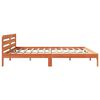 vidaXL Cadre de lit sans matelas cire marron 180x200cm bois pin massif