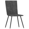 vidaXL Chaises &agrave; manger lot de 2 gris velours