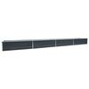 vidaXL Lit sur&eacute;lev&eacute; de jardin Acier galvanis&eacute; 600x80x45 cm Anthracite