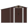 vidaXL Abri de jardin marron 277x192,5x179 cm acier galvanis&eacute;