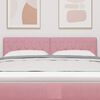 vidaXL T&ecirc;te de lit avec t&ecirc;te de lit Rose 144 cm Cuir synth&eacute;tique