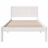 vidaXL Cadre de lit Blanc 90 x 190 cm Bois de pin massif