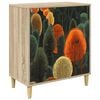 vidaXL Commode ZAANDAM Imprim&eacute; for&ecirc;t 66 x 36,5 x 75 cm Sonoma