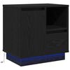 vidaXL Cabinet de chevet Ch&ecirc;ne noir 50 x 34,5 x 50 cm.