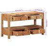 vidaXL Meuble TV Marron 83 x 33 x 46 cm Bois Recycl&eacute; Solide