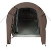 vidaXL Tente de camping tunnel 3 personnes marron imperm&eacute;able