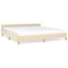 vidaXL Cadre de lit sans matelas cr&egrave;me 160x200 cm tissu