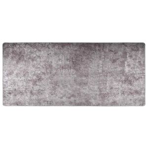 vidaXL Tapis lavable 80x300 cm Gris