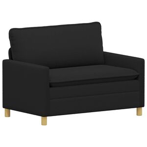 vidaXL Canap&eacute; Noir 126 x 81 x 87,5 cm Tissu
