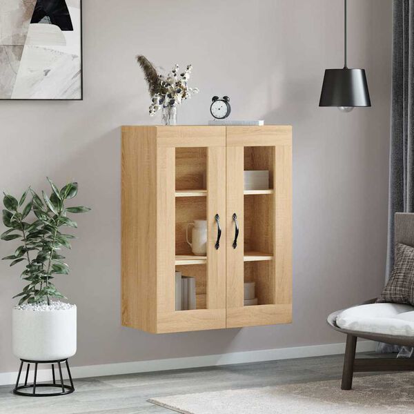 vidaXL Armoire murale ch&ecirc;ne sonoma 69,5x34x90 cm bois d'ing&eacute;nierie