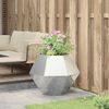 vidaXL Jardinière Argent 75 x 75 x 60 cm Acier inoxydable