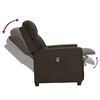vidaXL Fauteuil inclinable &eacute;lectrique Marron fonc&eacute; Tissu