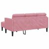 vidaXL Ensemble de Canap&eacute;s avec coussin 2 pcs Rose Polyester