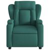 vidaXL Fauteuil inclinable &eacute;lectrique Vert fonc&eacute; Tissu