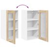 vidaXL Armoire suspendue avec porte 2 pcs Ch&ecirc;ne Sonoma 40 x 31 x 80 cm