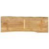 vidaXL Dessus de table 140x40x3,8 cm bord vivant bois massif manguier