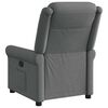 vidaXL Fauteuil inclinable Gris foncé Tissu