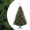 vidaXL Sapin de No&euml;l artificiel avec boules 120 cm 150 LED Blanc chaud