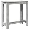 vidaXL Table de bar gris b&eacute;ton 102x50x103,5 cm bois d'ing&eacute;nierie
