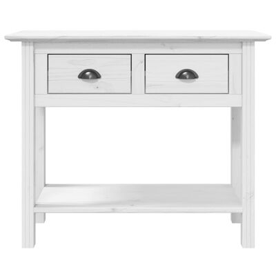 vidaXL Table console BODO blanc 91x35x74 cm bois de pin massif