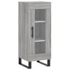 vidaXL Buffet haut Sonoma gris 34,5x34x180 cm Bois d'ingénierie