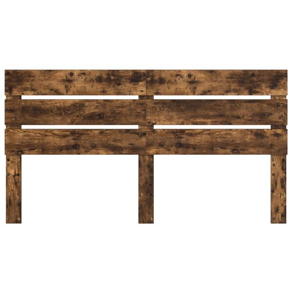 vidaXL T&ecirc;te de lit Ch&ecirc;ne fum&eacute; 200 cm Bois d'ing&eacute;nierie