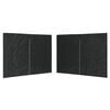 vidaXL Paroi de tente de r&eacute;ception 2pcs fermeture &eacute;clair PE Anthracite