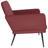 vidaXL Banc Rouge bordeaux 107x80x81 cm Similicuir