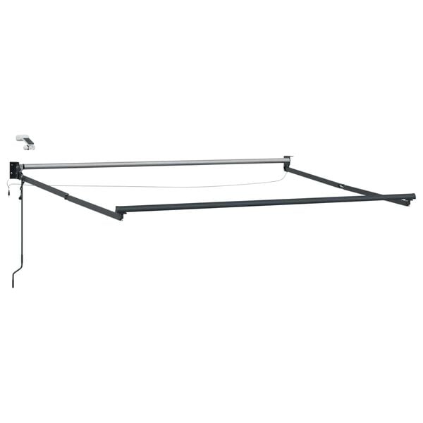 vidaXL Auvent r&eacute;tractable &eacute;lectrique Anthracite et blanc 3 x 2 m
